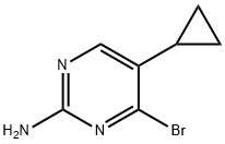 4-Bromo-2-amino-5-(cyclopropyl)pyrimidine Structure