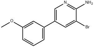 2-Amino-3-bromo-5-(3-methoxyphenyl)pyridine Structure