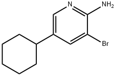 2-Amino-3-bromo-5-(cyclohexyl)pyridine Structure