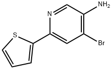 4-Bromo-3-amino-6-(2-thienyl)pyridine 구조식 이미지