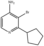 3-BROMO-2-CYCLOPENTYLPYRIDIN-4-AMINE Structure