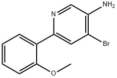 4-Bromo-3-amino-6-(2-methoxyphenyl)pyridine 구조식 이미지