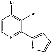3,4-Dibromo-2-(2-thienyl)pyridine Structure