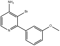 3-BROMO-2-(3-METHOXYPHENYL)PYRIDIN-4-AMINE Structure