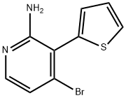 2-Amino-4-bromo-3-(2-thienyl)pyridine 구조식 이미지