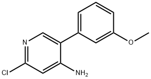 2-Chloro-4-amino-5-(3-methoxyphenyl)pyridine Structure