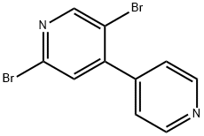 2,5-Dibromo-4-(4-pyridyl)pyridine 구조식 이미지