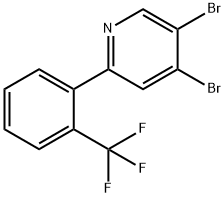 3,4-Dibromo-6-(2-trifluoromethylphenyl)pyridine 구조식 이미지
