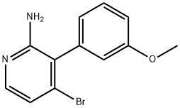 2-Amino-4-bromo-3-(3-methoxyphenyl)pyridine Structure