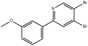 3,4-Dibromo-6-(3-methoxyphenyl)pyridine 구조식 이미지