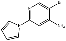 5-BROMO-2-(1H-PYRROL-1-YL)PYRIDIN-4-AMINE 구조식 이미지