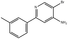 5-BROMO-2-(3-METHYLPHENYL)PYRIDIN-4-AMINE Structure