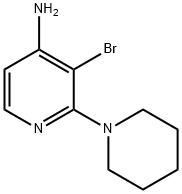 3-BROMO-2-(PIPERIDIN-1-YL)PYRIDIN-4-AMINE 구조식 이미지
