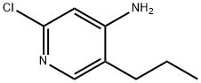 2-Chloro-4-amino-5-(n-propyl)pyridine 구조식 이미지
