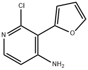 2-CHLORO-4-AMINO-3-(2-FURYL)PYRIDINE Structure