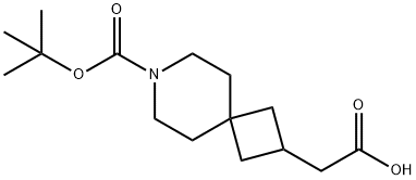 2-(7-(tert-butoxycarbonyl)-7-azaspiro[3.5]nonan-2-yl)acetic acid Structure