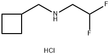 (cyclobutylmethyl)(2,2-difluoroethyl)amine hydrochloride Structure