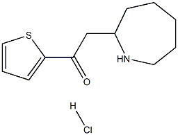 2-(azepan-2-yl)-1-(thiophen-2-yl)ethan-1-one hydrochloride Structure