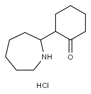 2-(azepan-2-yl)cyclohexan-1-one hydrochloride 구조식 이미지