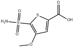 4-methoxy-5-sulfamoylthiophene-2-carboxylic acid Structure