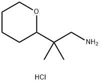 2-methyl-2-(oxan-2-yl)propan-1-amine hydrochloride Structure