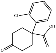 1-(2-CHLOROPHENYL)-4-OXOCYCLOHEXANECARBOXYLIC ACID Structure