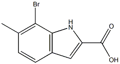 7-Bromo-6-methyl-1H-indole-2-carboxylic acid Structure