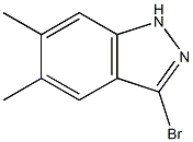 3-bromo-5,6-dimethyl-1H-indazole Structure