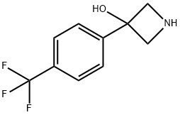 3-[4-(trifluoromethyl)phenyl]azetidin-3-ol 구조식 이미지