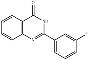 4-Hydroxy-2-(3-fluorophenyl)quinazoline 구조식 이미지
