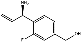 (R)-(4-(1-aminoallyl)-3-fluorophenyl)methanol Structure