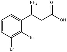 3-amino-3-(2,3-dibromophenyl)propanoic acid Structure