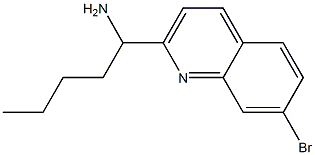 1-(7-BROMO-2-QUINOLYL)PENTYLAMINE Structure