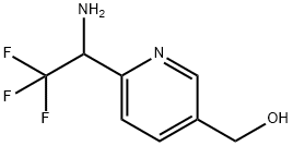 [6-(1-AMINO-2,2,2-TRIFLUOROETHYL)-3-PYRIDYL]METHAN-1-OL Structure