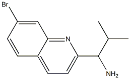 1-(7-BROMO(2-QUINOLYL))-2-METHYLPROPYLAMINE Structure