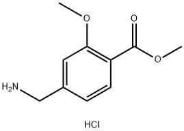methyl 4-(aminomethyl)-2-methoxybenzoate hydrochloride Structure