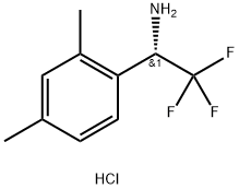 (1S)-1-(2,4-DIMETHYLPHENYL)-2,2,2-TRIFLUOROETHYLAMINE HYDROCHLORIDE Structure