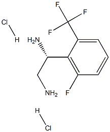 (1R)-1-[6-FLUORO-2-(TRIFLUOROMETHYL)PHENYL]ETHANE-1,2-DIAMINE DIHYDROCHLORIDE 구조식 이미지