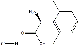 (2S)-2-AMINO-2-(2,6-DIMETHYLPHENYL)ACETIC ACID HYDROCHLORIDE Structure