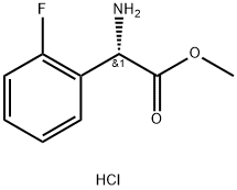 METHYL(2S)-2-AMINO-2-(2-FLUOROPHENYL)ACETATE HYDROCHLORIDE Structure
