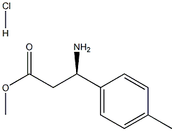 METHYL (3R)-3-AMINO-3-(4-METHYLPHENYL)PROPANOATE HYDROCHLORIDE 구조식 이미지