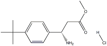 METHYL (3S)-3-AMINO-3-[4-(TERT-BUTYL)PHENYL]PROPANOATE HYDROCHLORIDE Structure