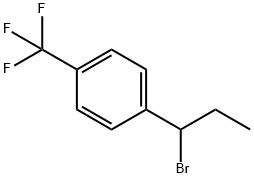 1-(1-bromopropyl)-4-(trifluoromethyl)benzene Structure