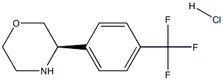 (3R)-3-[4-(TRIFLUOROMETHYL)PHENYL]MORPHOLINE HYDROCHLORIDE 구조식 이미지