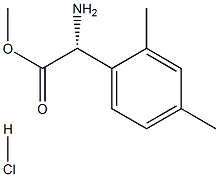 METHYL(2R)-2-AMINO-2-(2,4-DIMETHYLPHENYL)ACETATE HYDROCHLORIDE Structure