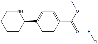 methyl (R)-4-(piperidin-2-yl)benzoate hydrochloride Structure