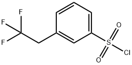 Benzenesulfonyl chloride, 3-(2,2,2-trifluoroethyl)- Structure