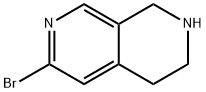 6-bromo-1,2,3,4-tetrahydro-2,7-naphthyridine Structure