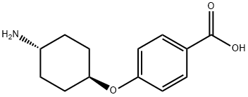 4-[(trans-4-Aminocyclohexyl)oxy]benzoic acid Structure