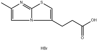 3-{6-methylimidazo[2,1-b][1,3]thiazol-3-yl}propanoic acid hydrobromide Structure